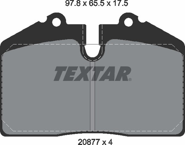 Textar Brake Pad Set - 2087702