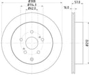 Mintex Brake Discs fits -Suzuki V320:5 MDC2180 (also fits other vehicles)