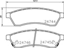 Mintex Brake Pad Set fits -Chevrolet MDB3020 (also fits other vehicles)
