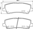 Mintex Brake Pad Set fits -Ford Usa MDB3999 (also fits other vehicles)