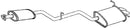 Klarius MZ421B - Box With Tail Pipe  - Fits Mercedes C200 2.0i