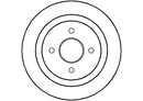 Disctech Brake Disc (Single) - Fits Citroën, Ford - ABD3398 - Rear Axle