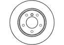 Disctech Brake Disc (Single) - Fits Bmw, Ssangyong - ABD2949 - Rear Axle