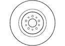 Disctech Brake Disc (Single) - Fits Alfa romeo, Fiat - ABD2963 - Front Axle
