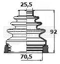 First Line Cv Joint Boot Kit  - FCB6131 fits Ford Focus II 2.5ST