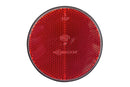 HELLA 8RA 002 016-111 Reflector - Lens Colour: Red - round - Bolted/mounting