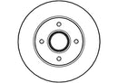 Disctech Brake Disc (Single) - Fits Renault - ABD3535 - Rear Axle
