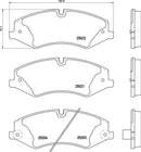 Mintex Brake Pad Set fits -Land Rover MDB3124 (also fits other vehicles)