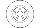 Disctech Brake Disc (Single) - Fits Toyota - ABD2098 - Front Axle