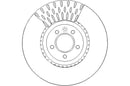 Disctech Brake Disc (Single) - Fits Land rover - ABD3325 - Front Axle