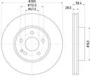 Mintex Brake Discs fits -MercedesBenz V252:4 MDC1728C (also fits other vehicles)