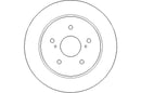 Disctech Brake Disc (Single) - Fits Audi, Suzuki - ABD3106 - Rear Axle