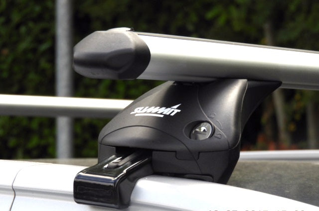 Summit Premium Integrated Railing Roof Bars 1.07m - Aluminium, with Additional Fitting Kit - SUP-957B fits various
