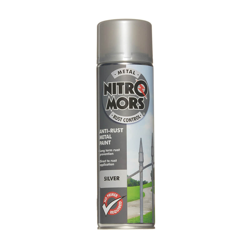 Nitromors Anti-Rust Smooth Metal Paint Silver 500ml - TETNSP500