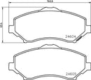 Mintex Brake Pad Set fits -Dodge Jeep VW MDB3000 (also fits other vehicles)