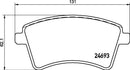 Mintex Brake Pad Set fits -MercedesBenz Renault MDB2963 (also fits other vehicles)