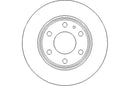 Disctech Brake Disc (Single) - Fits Iveco, Lexus - ABD3038 - Rear Axle