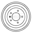 Borg & Beck Brake Drum  - bbr7018
