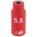Draper Expert 5.5MM VDE 1/4" Insul. Socket - 31237