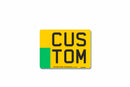 Standard Rear Aluminium Electric Vehicle Number Plate Motorcycle 235 X 178