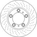Disctech Brake Disc (Single) - Fits Porsche - ABD4006 - Front Axle Right