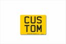 Standard Rear Aluminium Number Plate Motorcycle 235 X 178