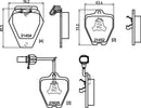 Mintex Brake Pad Set fits -Audi MDB2145 (also fits other vehicles)