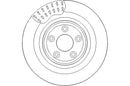 Disctech Brake Disc (Single) - Fits Audi, Jaguar - ABD2974 - Rear Axle