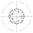 Borg & Beck Brake Disc Single  - BBD6071S fits Ford Transit 2.2 TDCi 05/14-