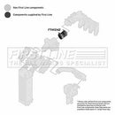 First Line Turbo Hose  - FTH1242 fits PSA 1.6HDi DV6TED4 06-
