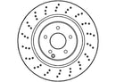 Disctech Brake Disc (Single) - Fits Mercedes-benz - ABD2857 - Front Axle