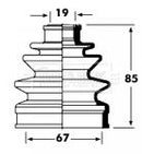 Borg & Beck Cv Joint Boot Kit  - BCB2355 fits Daewoo Matiz - Outer