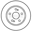 Borg & Beck Brake Disc (Pair)  - BBD4643