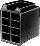 HELLA 8JA 715 600-001 Plug Housing - 2-pin connector - Plug: Blade Terminal Sleeve