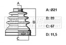 First Line Cv Joint Boot Kit  - FCB6402 fits Ford CMax Focus III