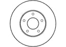 Disctech Brake Disc (Single) - Fits Nissan - ABD2787 - Front Axle