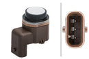 HELLA 6PX 358 141-341 Sensor, parking distance control - angled - 3-pin connector - Plugged