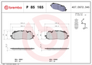 Brembo Brake Pad Set - P85165