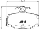 Mintex Brake Pad Set fits -Nissan MDB1489 (also fits other vehicles)