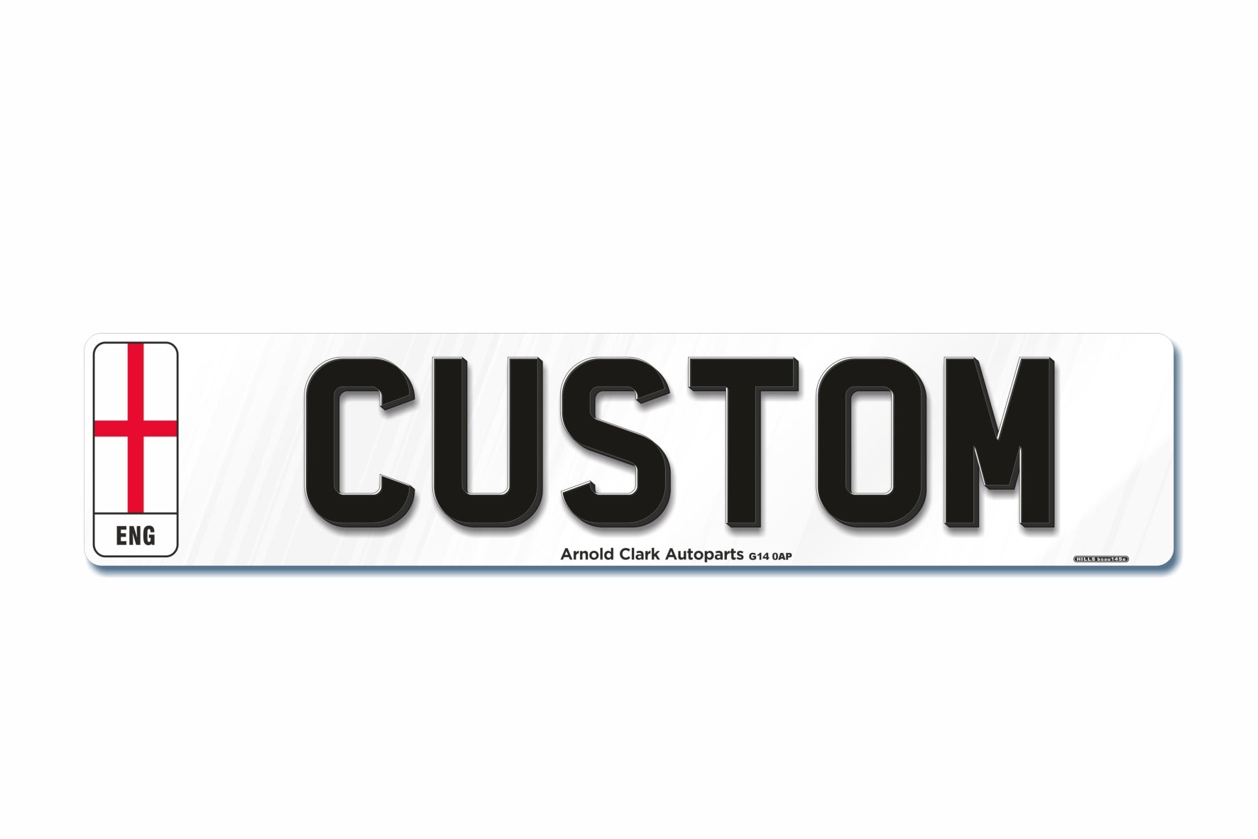 4D Rear Aluminium Number Plate 520 X 111 England|Standard | Arnold ...