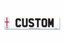 4D Rear Aluminium Number Plate 520 X 111 England|Standard