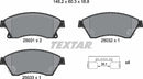 Chevrolet Opel Vauxhall, Brake Pad Set - Textar 2503101