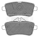 Borg & Beck Rear Brake Pad Set - BBP2419 fits Mercedes M Class (166) 06/11-