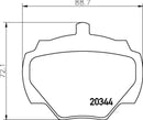 Mintex Brake Pad Set fits -Land Rover MLB43 (also fits other vehicles)
