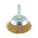 Draper Brassed Wire CUP Brush 40mm - 41431