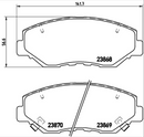 Brembo Brake Pad Set - P28035
