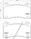 Mintex Brake Pad Set fits -Ford MDB3924 (also fits other vehicles)
