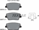 Textar Brake Pad Set - 2287601