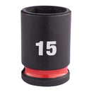 Milwaukee Hex socket ShW 3/8 STD 15mm-1pc - 4932480272