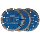 Draper 115mm Diamond Blade Triple PK - 99795